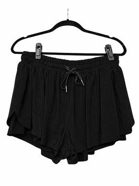 Blaosn XL Black Athletic Shorts Built In Liner High Rise Athleisure Running